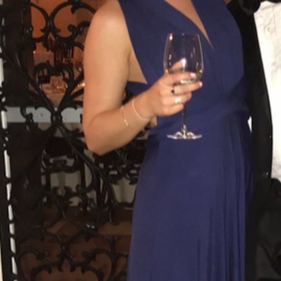 Tricks of the Trade Navy Blue Maxi Dress - Lulus - Picture 1 of 3